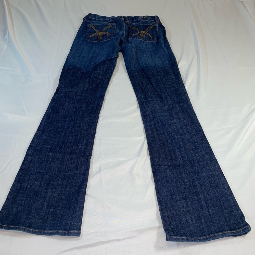 Kut from the Kloth Dark Blue Flare Jeans - Picture 7 of 8